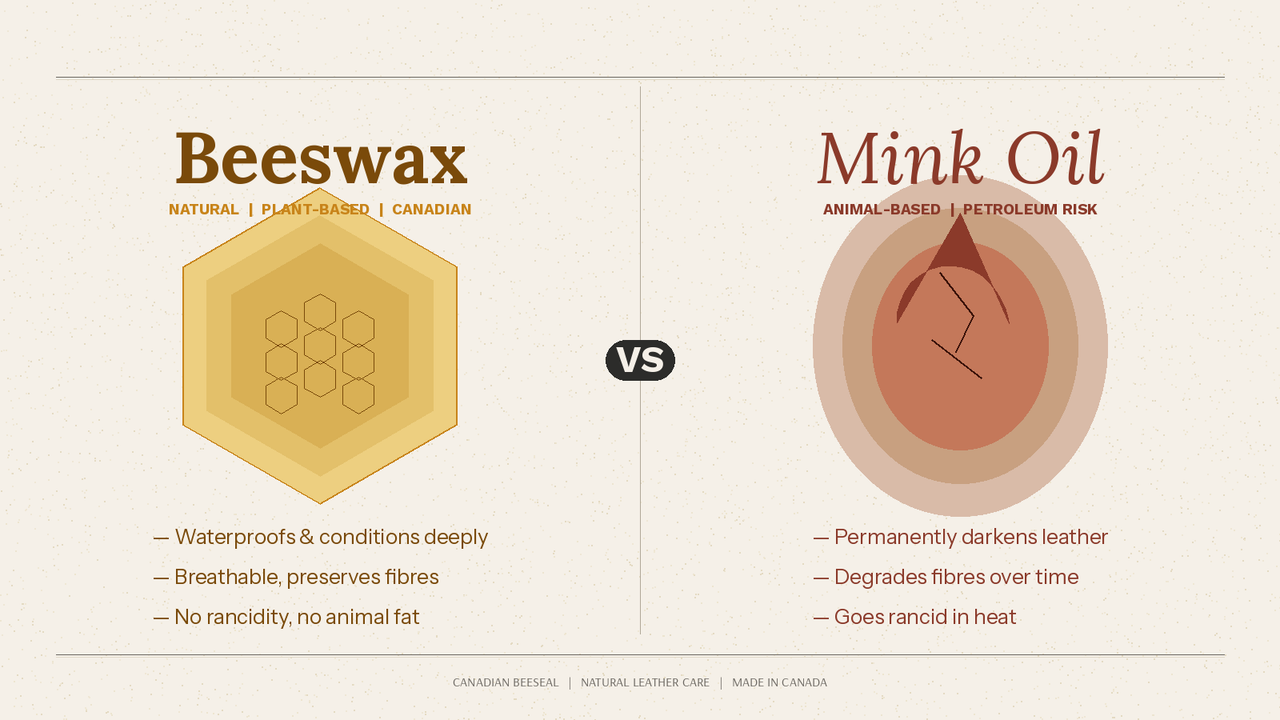 Beeswax vs Mink Oil: Which Leather Conditioner Is Best for Boots, Saddles, and Jackets?