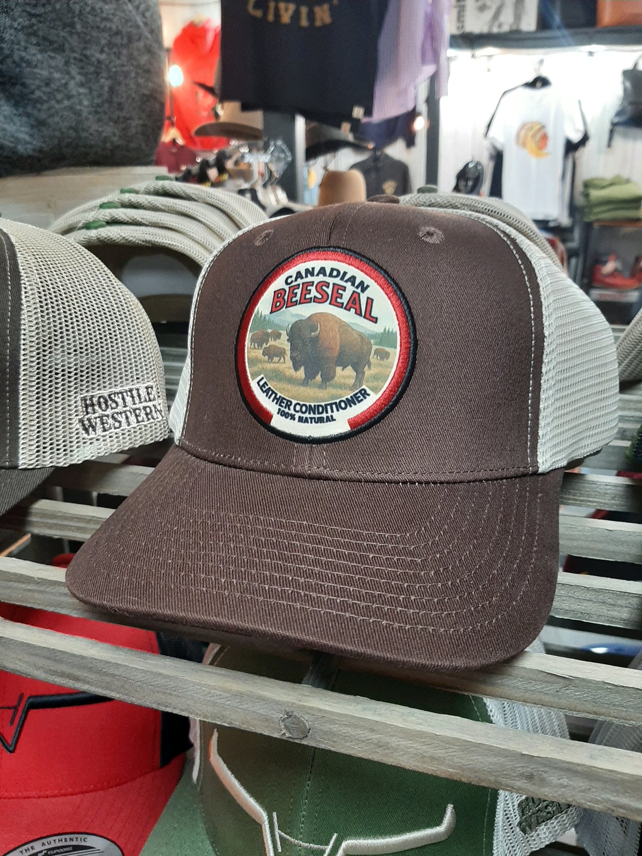 Casquette de camionneur Bison | Beeseal canadien et Western hostile
