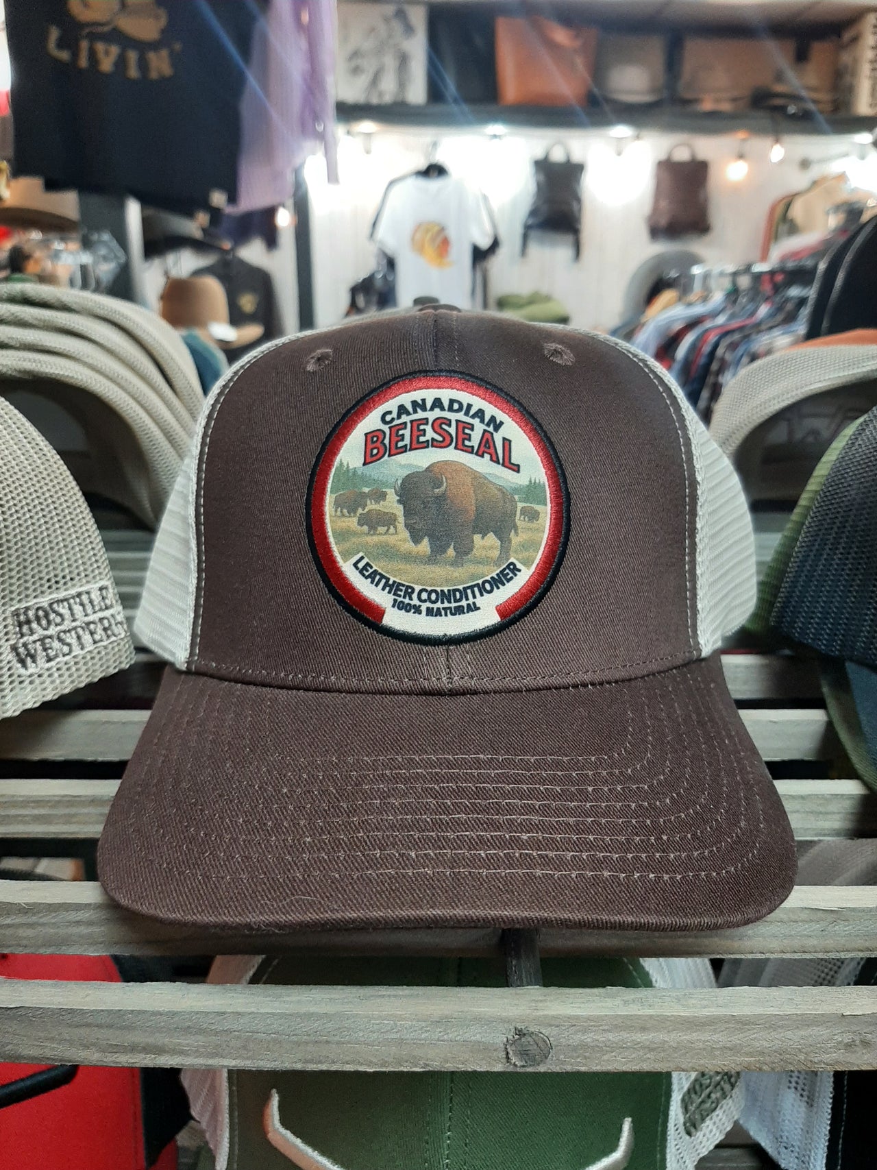 Casquette de camionneur Bison | Beeseal canadien et Western hostile