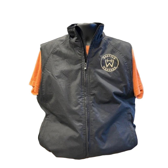 Hostile Western | Zip Vest | Black